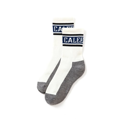 他の写真1: CALEE/Jacquard pile socks（Black）［ジャガードパイルソックス-23春夏］
