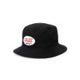 画像1: CALEE/Wappen & Embroidery bucket hat -Type A-（Black）［バケットハット-23春夏］ (1)
