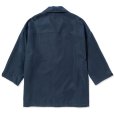 画像2: CALEE/3/4 Sleeve R/P drop shoulder shirt（Navy） 【50%OFF】［ドロップショルダー7分袖シャツ-23春夏］ (2)