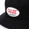 画像4: CALEE/Wappen & Embroidery bucket hat -Type A-（Black）［バケットハット-23春夏］ (4)