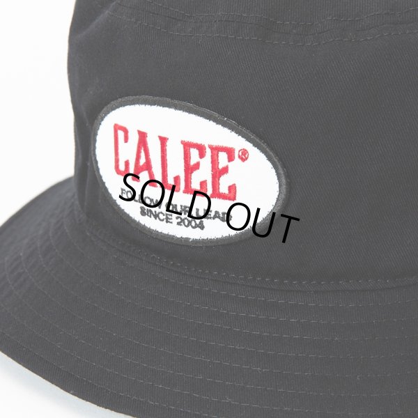 画像4: CALEE/Wappen & Embroidery bucket hat -Type A-（Black）［バケットハット-23春夏］