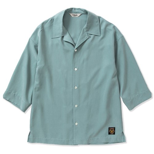 他の写真1: CALEE/3/4 Sleeve R/P drop shoulder shirt（Lt.Blue）［ドロップショルダー7分袖シャツ-23春夏］