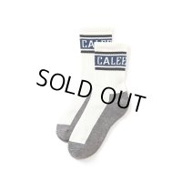 CALEE/Jacquard pile socks（Black）［ジャガードパイルソックス-23春夏］