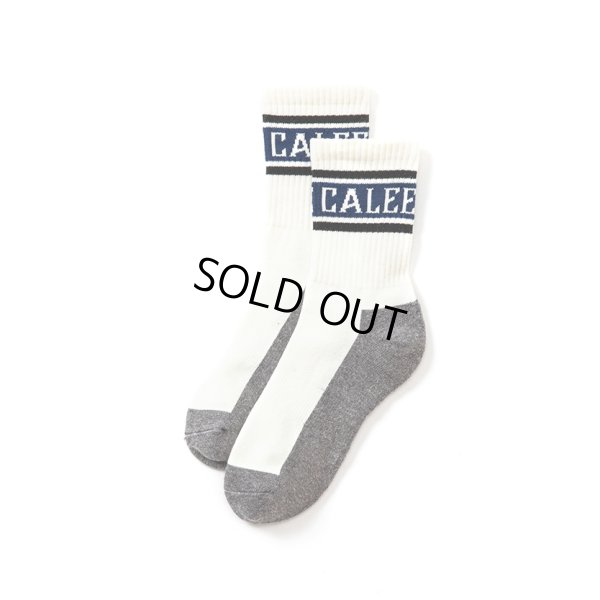 画像1: CALEE/Jacquard pile socks（Black）［ジャガードパイルソックス-23春夏］