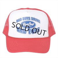 PORKCHOP/BAD TOYS CAP（RED/WHITE）［メッシュキャップ-23春夏］