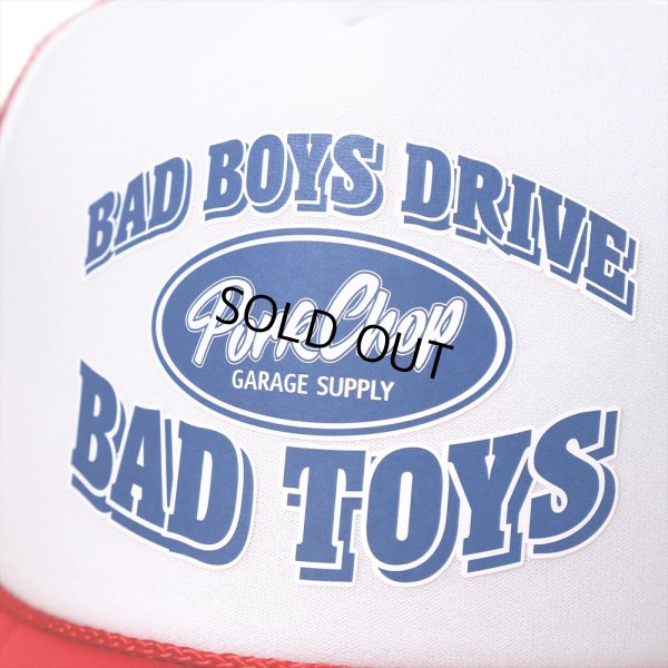 画像3: PORKCHOP/BAD TOYS CAP（RED/WHITE）［メッシュキャップ-23春夏］