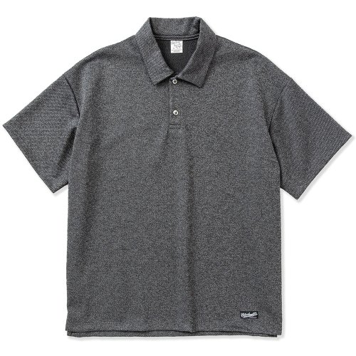 他の写真1: CALEE/Mix tweed jersey type drop shoulder polo shirt（Gray）［ドロップショルダーポロシャツ-23春夏］