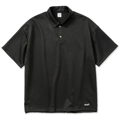 他の写真1: CALEE/Mix tweed jersey type drop shoulder polo shirt（Black）［ドロップショルダーポロシャツ-23春夏］