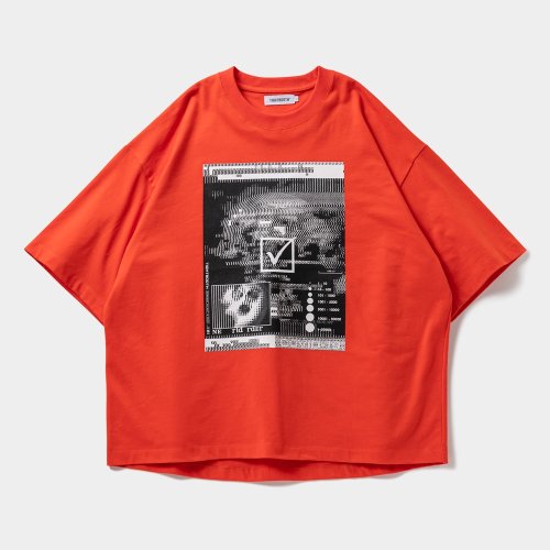 他の写真1: TIGHTBOOTH/COVID-19 T-SHIRT（Orange） 【20%OFF】［プリントT-23春夏］