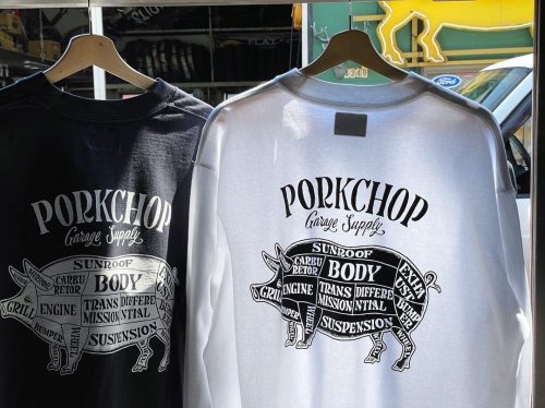 他の写真3: PORKCHOP/PORK BACK L/S TEE（WHITE）［プリント長袖T-23春夏］