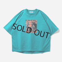 TIGHTBOOTH/EXTEND.P.D T-SHIRT（Turquoise） 【20%OFF】［プリントT-23春夏］