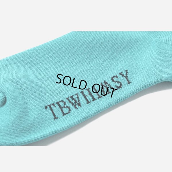 画像3: TIGHTBOOTH/LABEL LOGO SOCKS（Turquoise） 【20%OFF】［レーベルロゴソックス-23春夏］