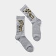 画像1: TIGHTBOOTH/ACID LOGO SOCKS（Gray） 【20%OFF】［アシッドロゴソックス-23春夏］ (1)