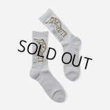 TIGHTBOOTH/ACID LOGO SOCKS（Gray） 【20%OFF】［アシッドロゴソックス-23春夏］