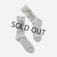 TIGHTBOOTH/ACID LOGO SOCKS（Gray） 【20%OFF】［アシッドロゴソックス-23春夏］