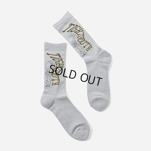 画像1: TIGHTBOOTH/ACID LOGO SOCKS（Gray） 【20%OFF】［アシッドロゴソックス-23春夏］