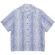 画像1: WACKO MARIA/LEOPARD OPEN COLLAR SHIRT（PURPLE）［レオパードオープンカラーシャツ-23春夏］ (1)