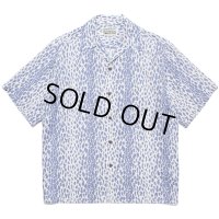 WACKO MARIA/LEOPARD OPEN COLLAR SHIRT（PURPLE）［レオパードオープンカラーシャツ-23春夏］
