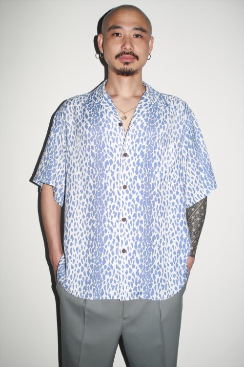 他の写真2: WACKO MARIA/LEOPARD OPEN COLLAR SHIRT（PURPLE）［レオパードオープンカラーシャツ-23春夏］