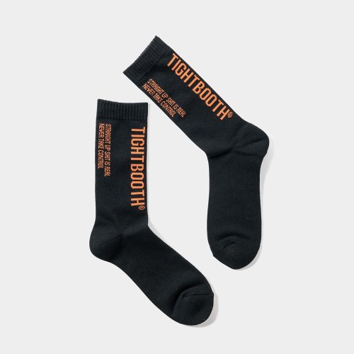 他の写真1: TIGHTBOOTH/LABEL LOGO SOCKS（Black）［レーベルロゴソックス-23春夏］