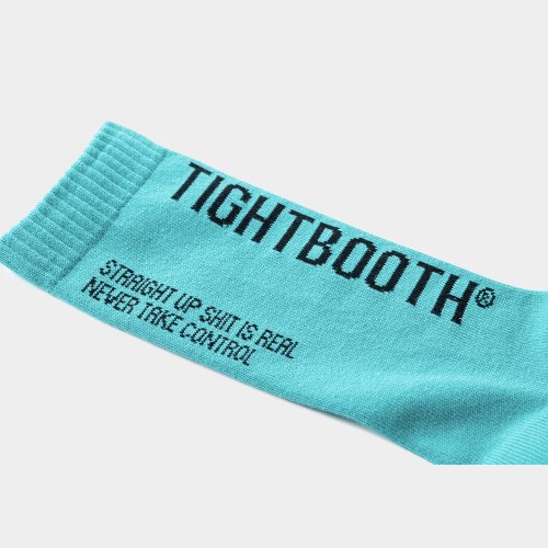 他の写真2: TIGHTBOOTH/LABEL LOGO SOCKS（Turquoise） 【20%OFF】［レーベルロゴソックス-23春夏］