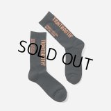 TIGHTBOOTH/LABEL LOGO SOCKS（Black）［レーベルロゴソックス-23春夏］