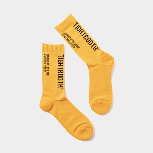 他の写真1: TIGHTBOOTH/LABEL LOGO SOCKS（Yellow） 【20%OFF】［レーベルロゴソックス-23春夏］