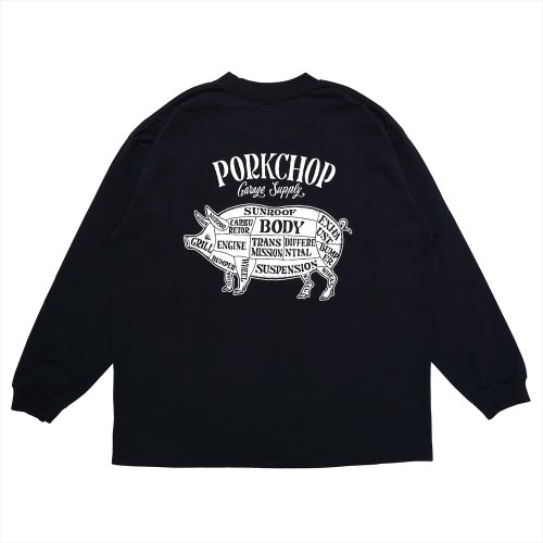 他の写真2: PORKCHOP/PORK BACK L/S TEE（BLACK）［プリント長袖T-23春夏］