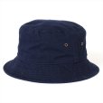 画像2: PORKCHOP/OVAL BUCKET HAT（NAVY）［バケットハット-23春夏］ (2)