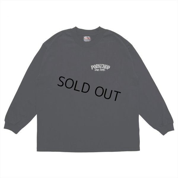 画像2: PORKCHOP/PORK BACK L/S TEE（BLACK）［プリント長袖T-23春夏］