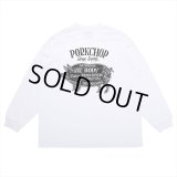 PORKCHOP/PORK BACK L/S TEE（WHITE）［プリント長袖T-23春夏］