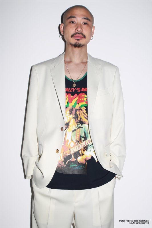 WACKO MARIA/DORMEUIL / PLEATED TROUSERS（TYPE-2）（OFFWHITE