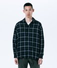 画像4: ROTTWEILER/R9 CHECK SHIRT（BLACK） 【40%OFF】［チェックオープンカラーシャツ-23秋冬］ (4)