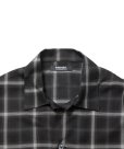 画像3: ROTTWEILER/R9 CHECK SHIRT（BLACK） 【30%OFF】［チェックオープンカラーシャツ-23秋冬］ (3)