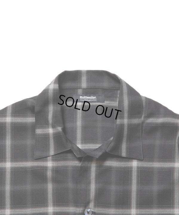 画像3: ROTTWEILER/R9 CHECK SHIRT（BLACK） 【40%OFF】［チェックオープンカラーシャツ-23秋冬］