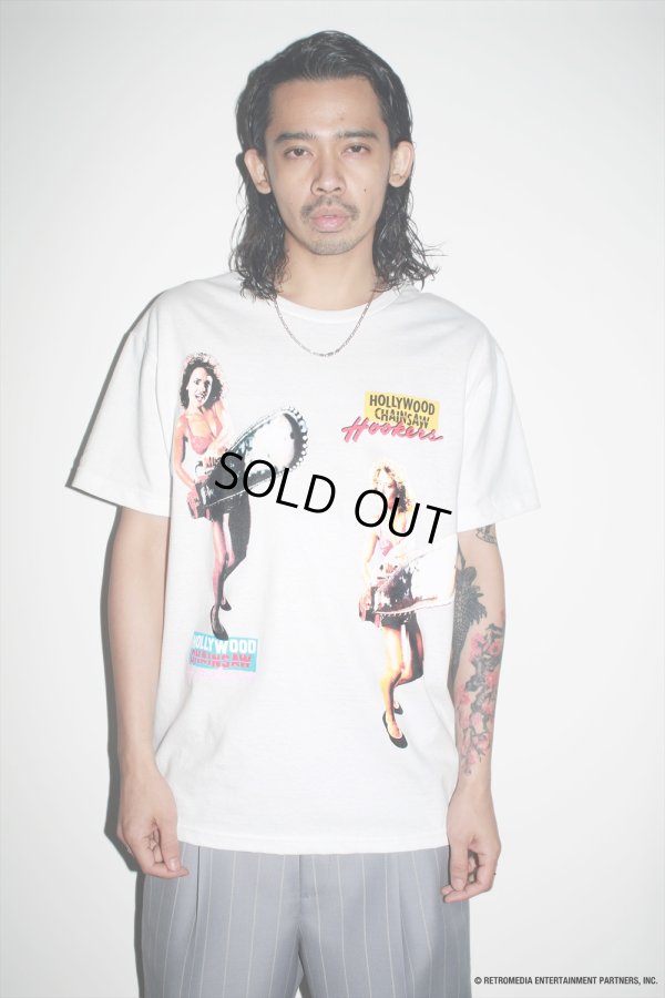 画像2: WACKO MARIA/HOLLYWOOD CHAINSAW HOOKERS / T-SHIRT（WHITE）［プリントT-23春夏］