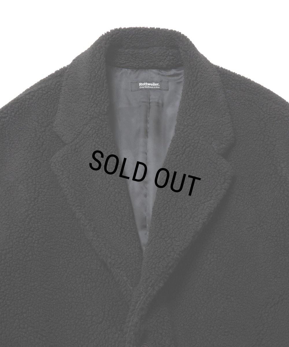 画像3: 【40%OFF】ROTTWEILER/R9 BOA COAT（BLACK）［ボアコート-23秋冬］ (3)