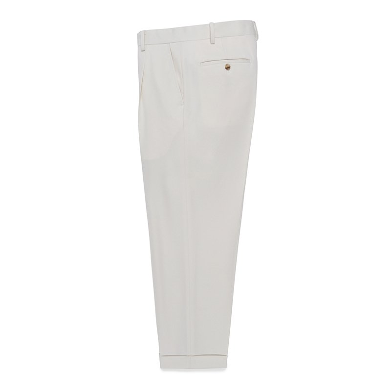 WACKOMARIA PLATED TROUSERS スラックス WACKO MARIA/PLEATED TROUSERS（BLACK）［ワンタックスラックス