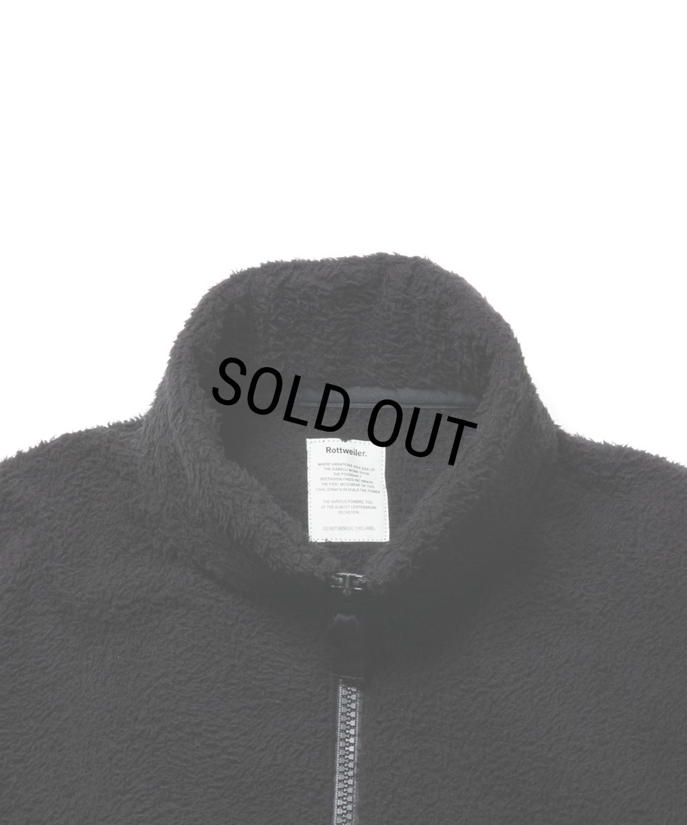 画像3: ROTTWEILER/R9 FLEECE JACKET（BLACK） 【40%OFF】［フリースJKT-23秋冬］ (3)