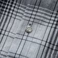 画像5: RATS/STAND COLLAR CHECK SHIRT（GRAY CHECK） 【30%OFF】［スタンドカラーチェックシャツ-23春夏］