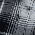 画像4: RATS/STAND COLLAR CHECK SHIRT（GRAY CHECK） 【30%OFF】［スタンドカラーチェックシャツ-23春夏］