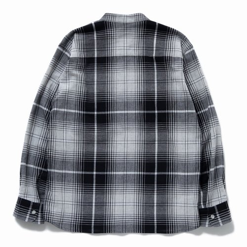 他の写真2: RATS/STAND COLLAR CHECK SHIRT（GRAY CHECK） 【30%OFF】［スタンドカラーチェックシャツ-23春夏］