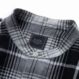画像3: RATS/STAND COLLAR CHECK SHIRT（GRAY CHECK） 【30%OFF】［スタンドカラーチェックシャツ-23春夏］