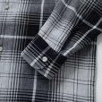 画像6: RATS/STAND COLLAR CHECK SHIRT（GRAY CHECK） 【30%OFF】［スタンドカラーチェックシャツ-23春夏］