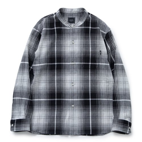 他の写真1: RATS/STAND COLLAR CHECK SHIRT（GRAY CHECK） 【30%OFF】［スタンドカラーチェックシャツ-23春夏］