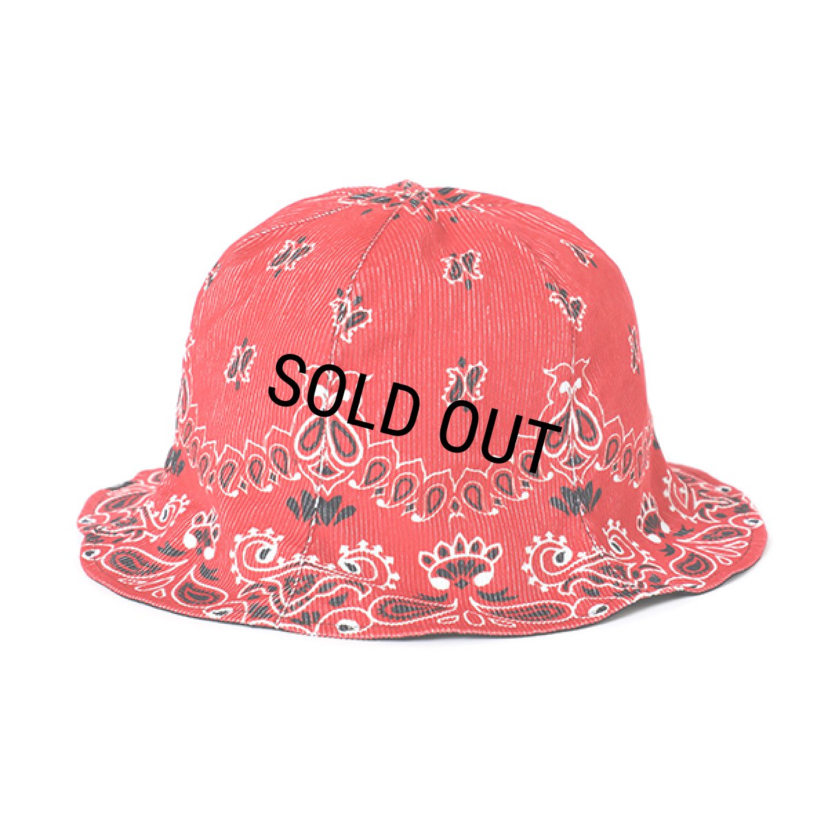 画像1: CHALLENGER/REVERSIBLE BANDANA HAT（RED）［リバーシブルバンダナハット-23秋冬］ (1)