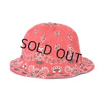 CHALLENGER/REVERSIBLE BANDANA HAT（RED）［リバーシブルバンダナハット-23秋冬］