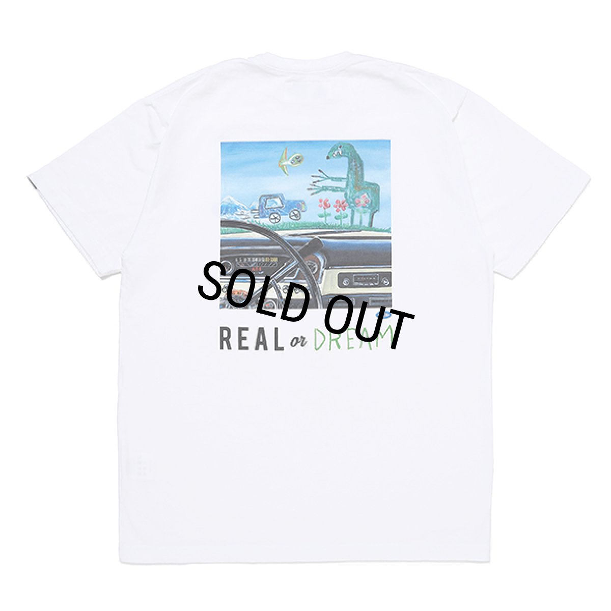 画像1: CHALLENGER/REAL TEE（WHITE）［プリントT-23秋冬］ (1)