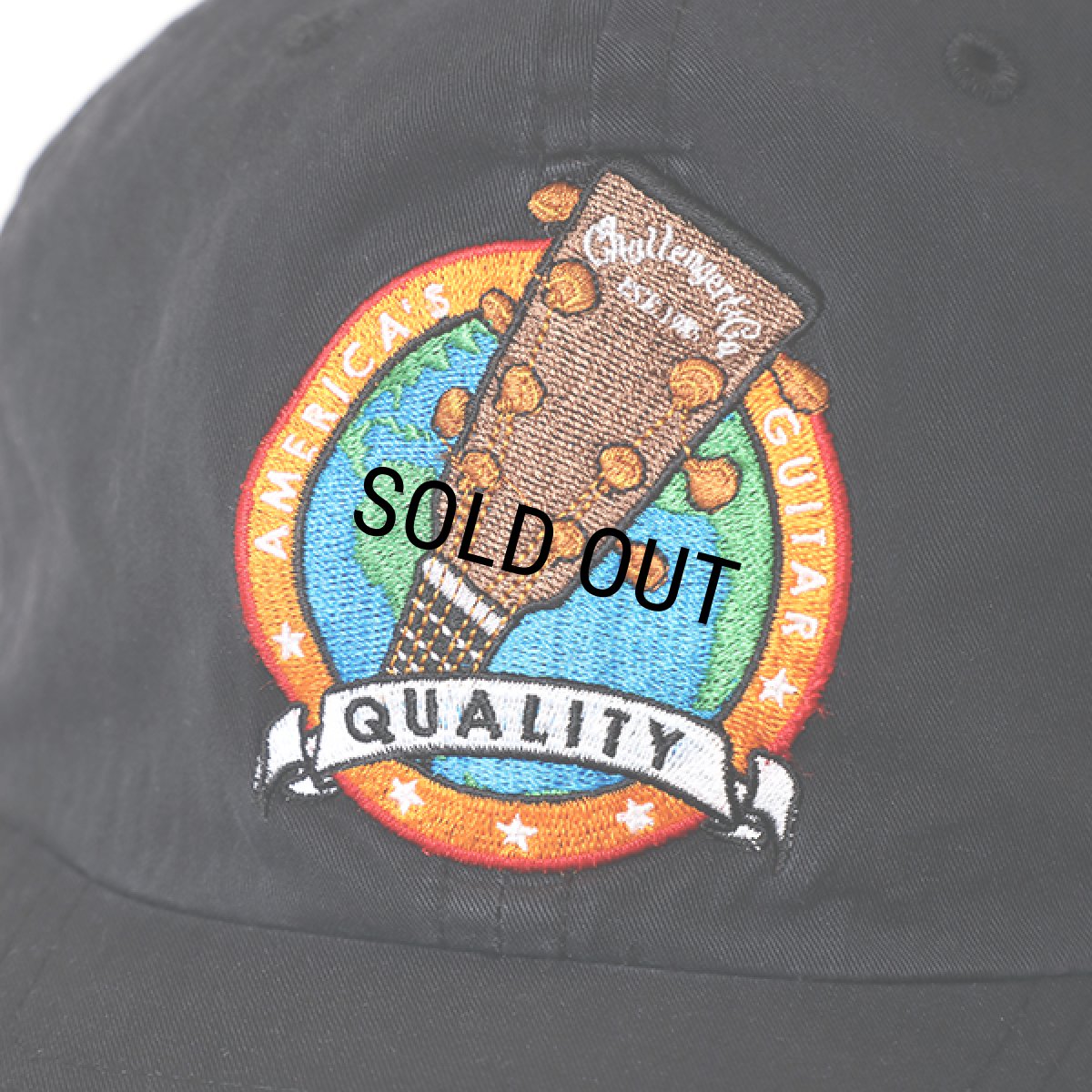 画像4: CHALLENGER/AMERICA'S GUITAR CAP（BLACK）［ギターキャップ-23秋冬］ (4)