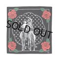 CHALLENGER/HORSE BANDANA（BLACK）［ホースバンダナ-23秋冬］